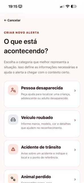 Criar alerta